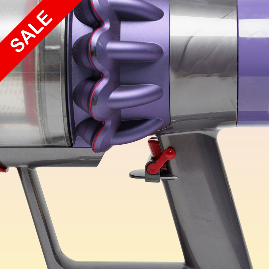 THE GROOMI: Trigger Lock for Dyson Vacuums — hands-free power trigger clip, compatible with Dyson V7 V8 V10 V11 V12 V15, holds trigger on for continuous suction, easy install, durable ABS, reduces hand fatigue, ideal for grooming with GROOMI 3-in-1 brush.