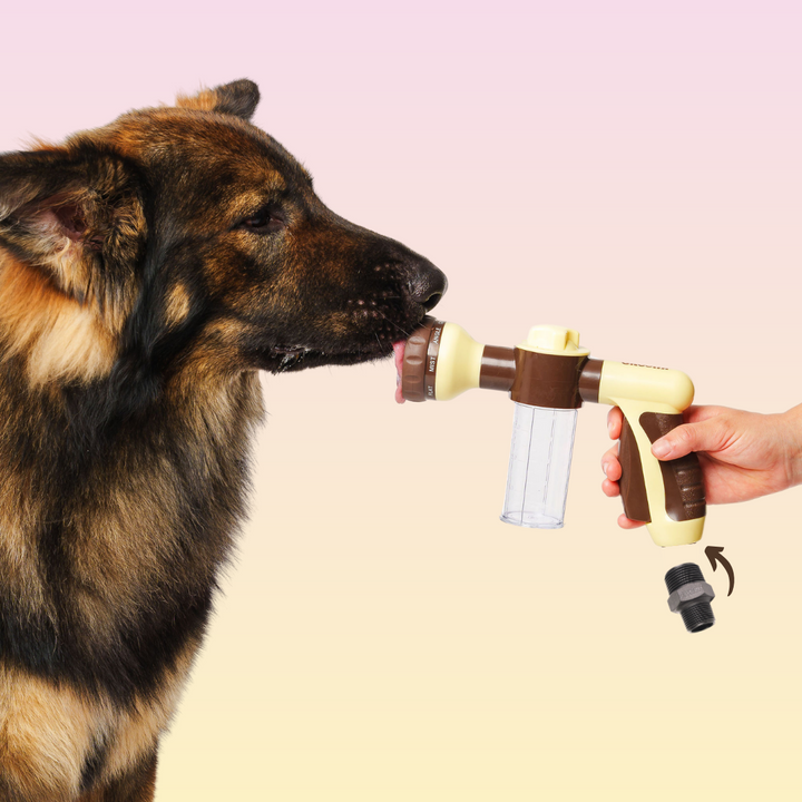 THE GROOMI: Hydro Hound Shower Adapter — indoor shower connector for Hydro Hound hose, quick-connect, 1/2 inch standard thread, universal fit, leak-proof, easy install, converts bathroom shower to dog wash, fast mess-free bathing, at-home grooming accessory.